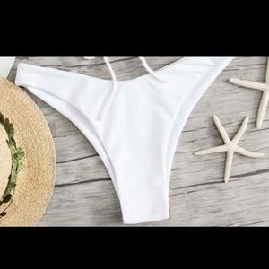 High Waisted Cheeky Bikini Bottoms